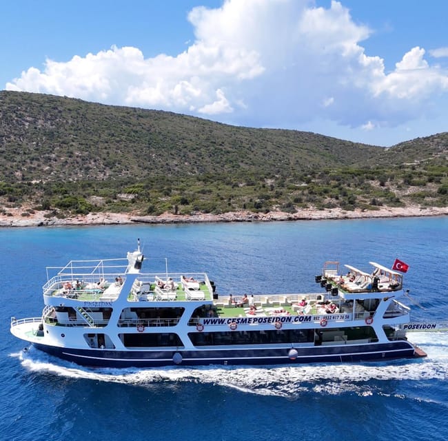 From Izmir: Full Day Boat Trip around Cesme with BBQ Lunch - BBQ lunch on board: fish or chicken, plus salad and pasta