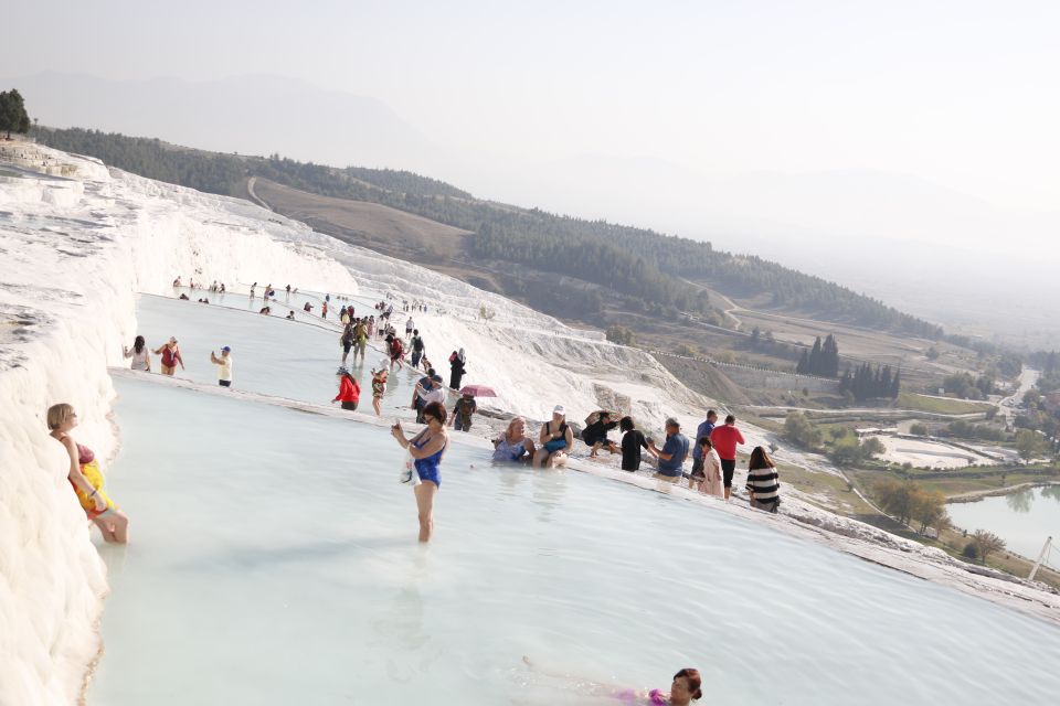 From Izmir: Pamukkale Day Trip with Lunch - Pamukkale site time: terraces, Cleopatra pool, and variable water