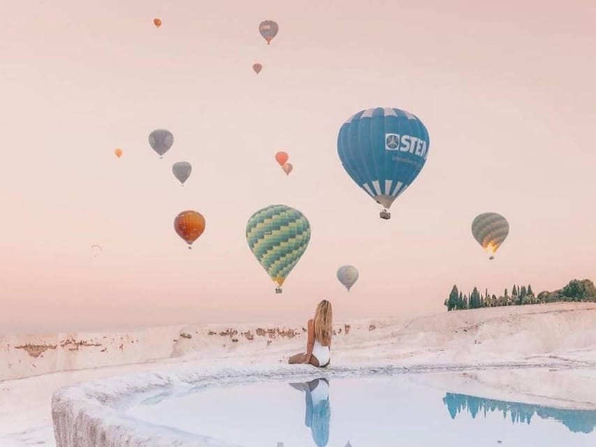 From Kusadası: Pamukkale Day Trip w/Balloon Flight & Lunch - Pamukkale Time on the Ground: Travertines and Thermal Pools