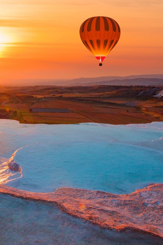 From Marmaris: Pamukkale Balloon Flight Day Trip with Lunch - Hot air balloon sunrise: smooth flight, big views