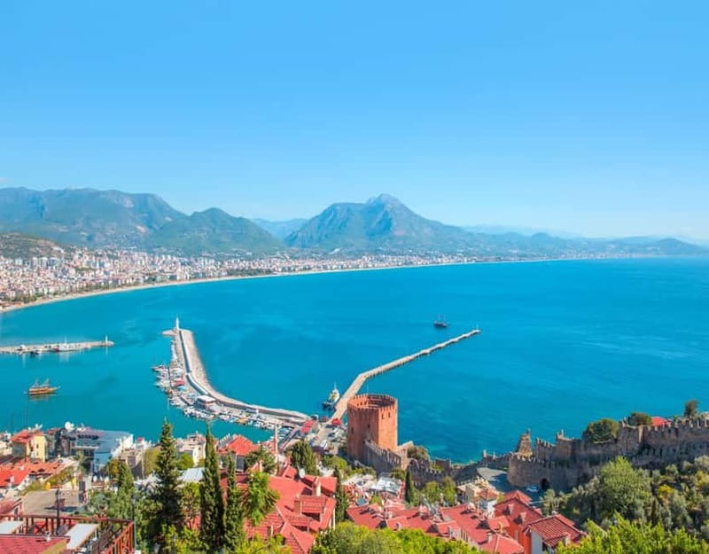 From Side/Alanya: Alanya City Tour w/Lunch, Boat & Cable Car - Red Tower (Kızılkule): the maritime stop you might not expect