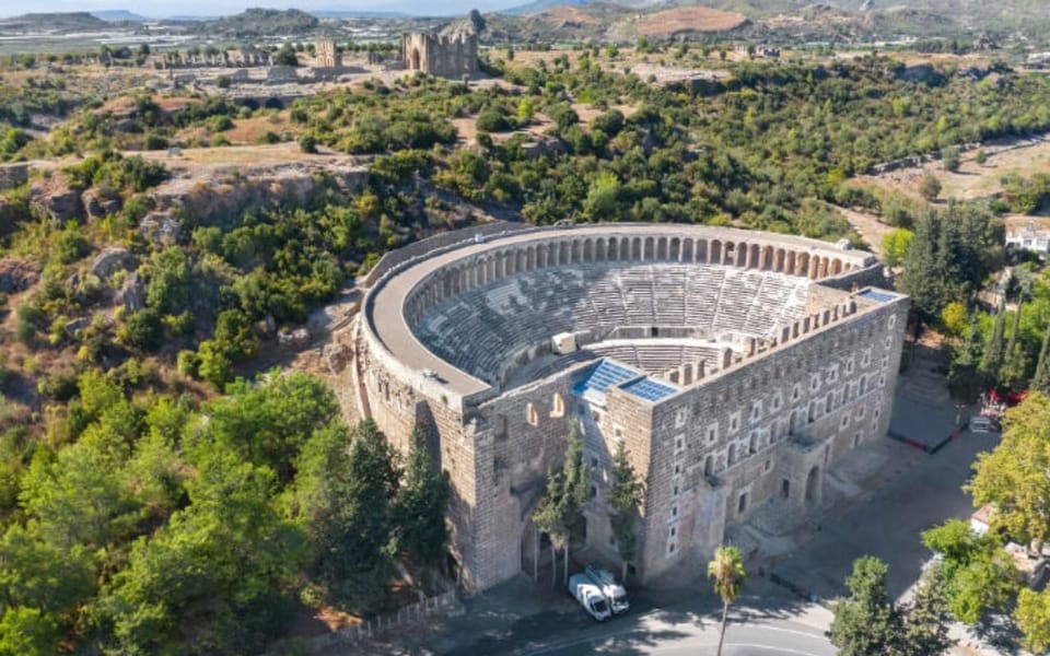 From Side: Perge, Aspendos and Kursunlu Trip - Aspendos Theater: the best-preserved showpiece stop