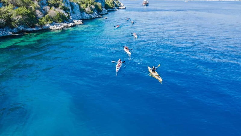 From Ucagiz: Kekova Sea Guided Kayaking Tour - Pirates Cave and Theimussa: more ruins, a change in scenery, and a slow return