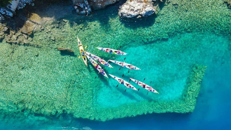 From Ucagiz: Kekova Sea Guided Kayaking Tour - Tersane Koyu swim break: your first taste of Kekova’s calm water
