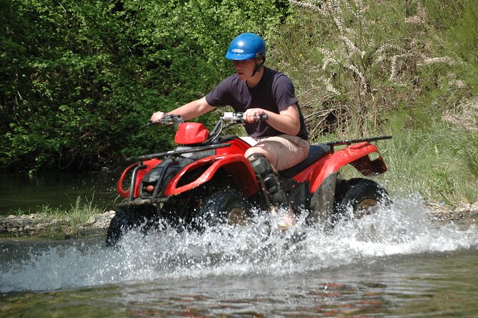 Full Day Antalya 2 in 1 Tour Rafting and Quad Safari With Lunch - ATV Quad Safari: Your Afternoon Ride on the Dusty Track