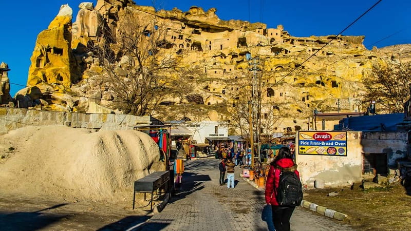 Full Day Cappadocia Red and Green Combined Guided Day Tour - Pigeon Valley in Uçhisar: scenic walking with a local detail