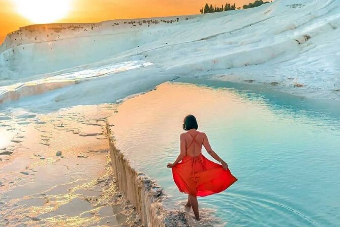 Full Day Pamukkale City Tour From Pamukkale And Karahayit Hotels - Karahayit red spring pools: hot water and iron-red cliffs