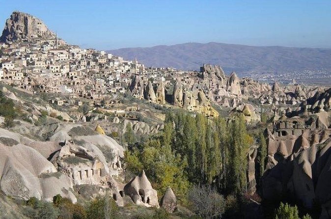 Green Cappadocia Full Tour with Hotel transfer, Lunch and Tickets - Stop 5: Pigeon Valley views toward Uçhisar Castle and onyx workshop