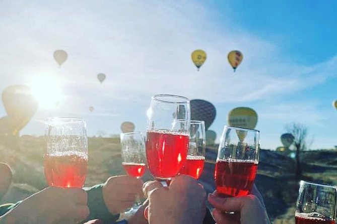 Hot Air Balloon Ride Cappadocia Goreme & Champagne party - The 1-Hour Balloon Flight: Bird’s-Eye Views Over Fairy Chimneys and Valleys