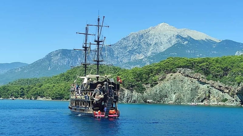 Icmeler Pirate Boat Trip, Lunch Unlimited Alcoholic Drinks - Stop 1: Cennet Bay (Paradise Bay) and the calm first swim