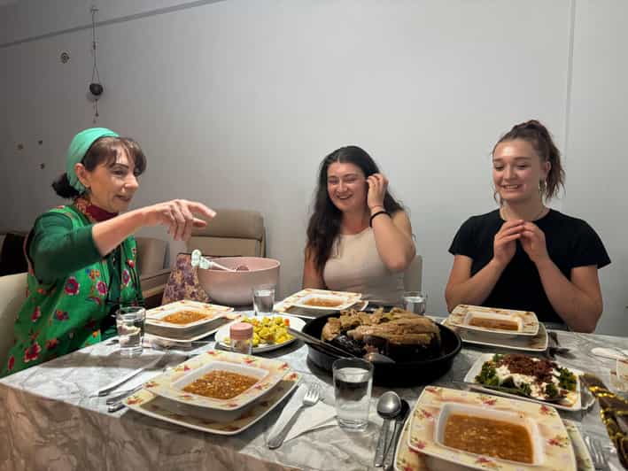 Istanbul Authentic Turkish Family Dinner with Eastern Family - What you eat: Dolma, Karnıyarık, and a yogurt carrot meze