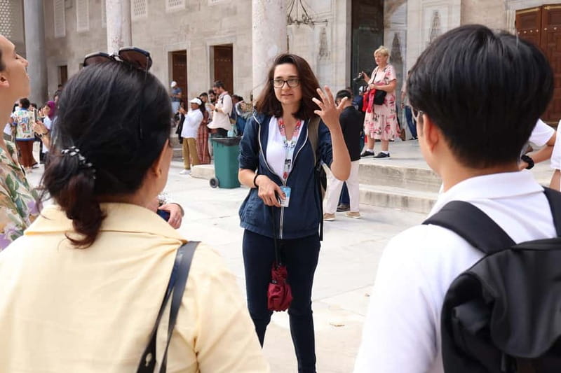 Istanbul: Blue Mosque, Basilica Cistern & Spice Bazaar Tour - The Blue Mosque interior: where light meets more than 20,000 tiles