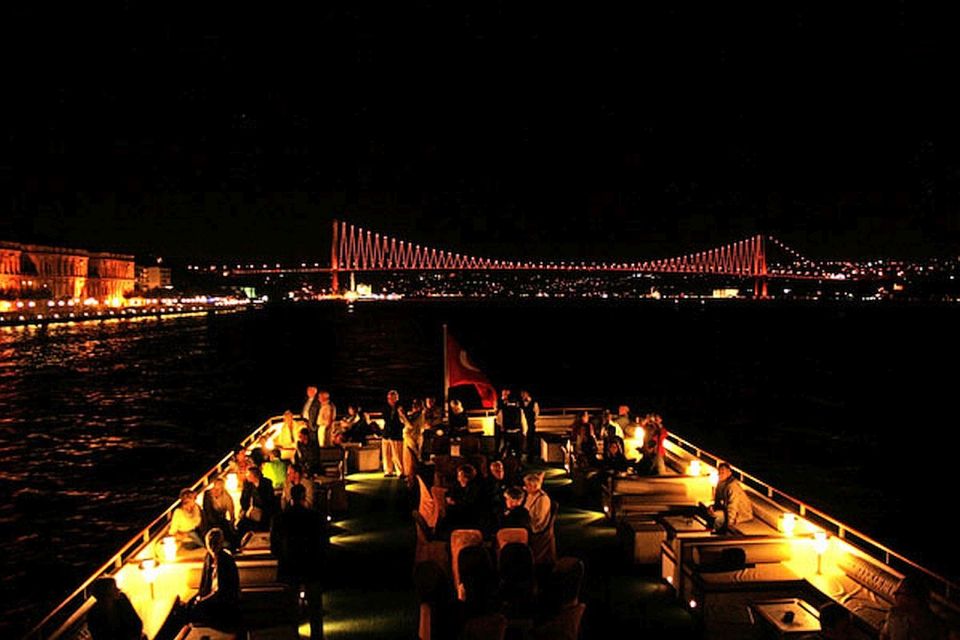 Istanbul Bosphorus Dinner Cruise &Entertainment hotel pickup - Dinner on Board: Mezes, Main Courses, and the Drink Rules