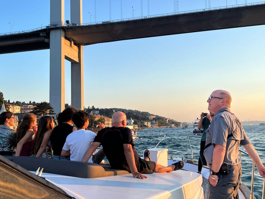 Istanbul: Bosphorus Sunset Cruise on a Luxury Yacht - Çırağan Palace and Ortaköy Mosque: two looks, one shoreline mood