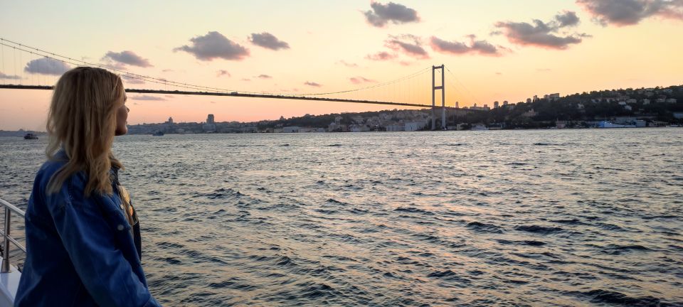 Istanbul: Bosphorus Sunset Cruise on Yacht with Live Guide - Topkapi, Galata Bridge, Galata Tower, and Galataport: ending with Istanbul’s modern-and-historic overlap