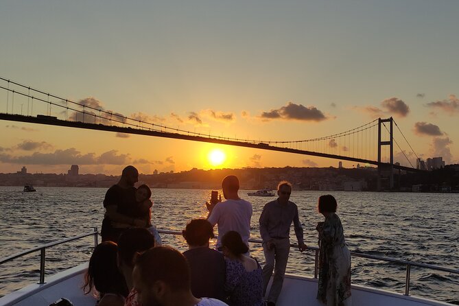 Istanbul Bosphorus Sunset Cruise with Wine on a Luxury Yacht - European Shore Sights: Dolmabahçe, Ortaköy, and Bridge Views