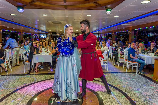 Istanbul Dinner Cruise with Dinner & Entertaintment Private Tables - Hotel pickup, private tables, and how the night flows