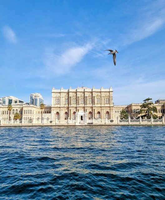 Istanbul: Dolmabahçe Palace Tour and Sunset Yacht Cruise - Quick spotlight stops along the Bosphorus: shore views without the long haul