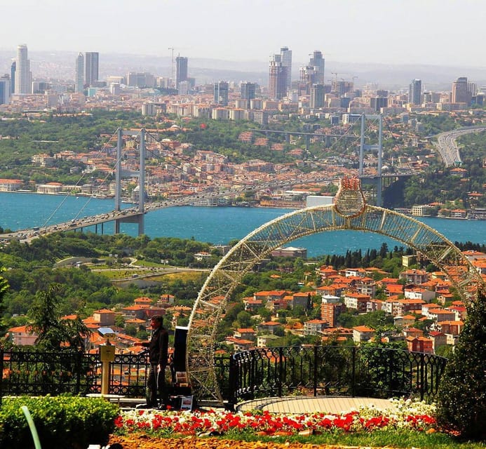 Istanbul Europe&Asian Sides Full Day Tour-with Boat & Lunch - Çamlıca Hill flowers and Bosphorus views that reset your bearings