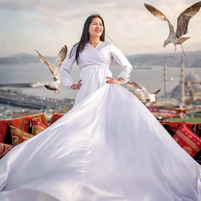 Istanbul: Flying Dress Photoshoot at Rooftop Terrace - Unlimited Photos: How to Use the Freedom Without Overthinking