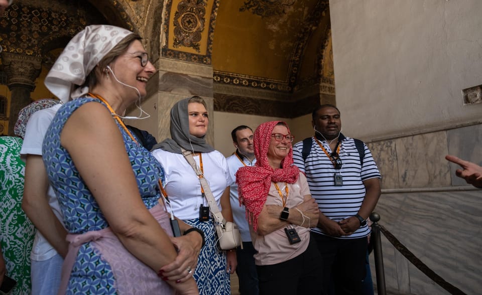 Istanbul: Hagia Sophia & Basilica Cistern Tour with Tickets - Hagia Sophia Inside: Dome Power, Mosaics, and Ottoman Layers