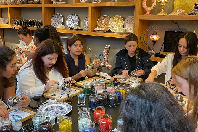 Istanbul Mosaic Lamp Workshop in Grand Bazaar - The Tea Break That Makes the Class Feel Like Istanbul