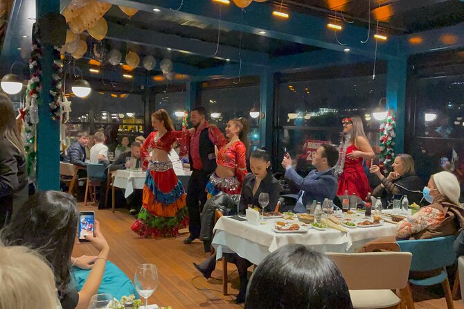 Istanbul New Year's Eve 2027 Dinner and Party Cruise on Bosphorus - Dinner and drinks: the holiday meal rhythm on board