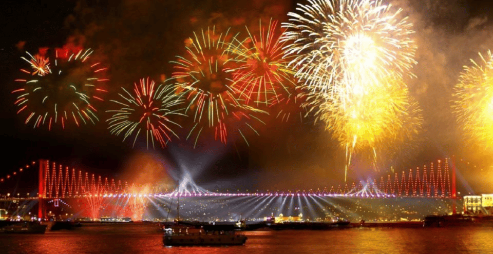 Istanbul: New Year's Eve Bosphorus Cruise Dinner & Party2027 - Live Entertainment Onboard: Folk Dances, Belly Dancing, and a DJ