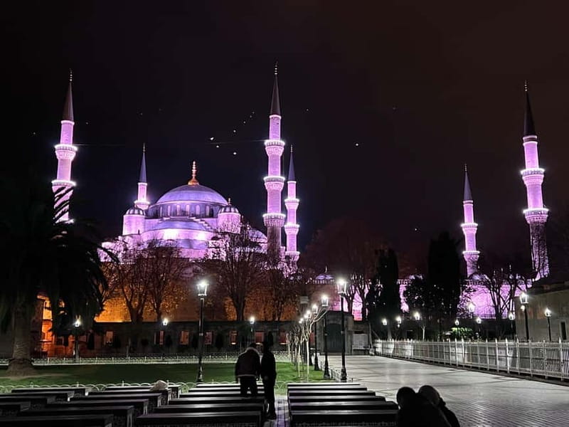 Istanbul: Night Private Guided City Tour - Sultanahmet Square after dark: the Blue Mosque area and the old-city glow