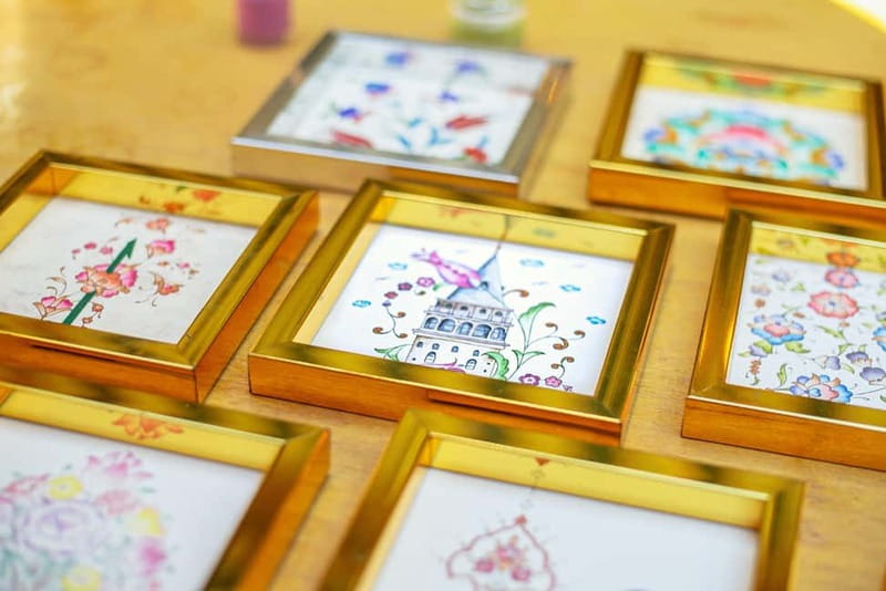 Istanbul: Ottoman Illumination & Gold Art Class w/ Snacks - Tezhip in 3 Hours: What You Actually Make