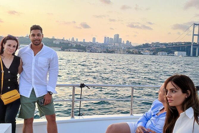 Istanbul Sunset Cruise With Luxury Yacht On Bosphorus - Bridges and fortresses: from Bosphorus Bridge to Rumeli Fortress and the narrowing feel of the strait
