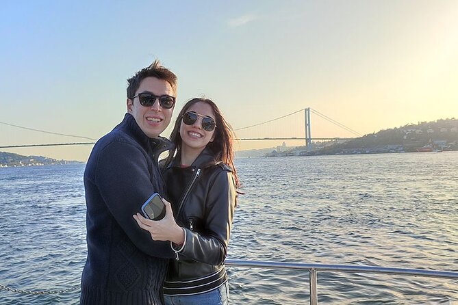 Istanbul Sunset Cruise With Luxury Yacht On Bosphorus - Maiden’s Tower at dusk: the romantic symbol and the toll-based view