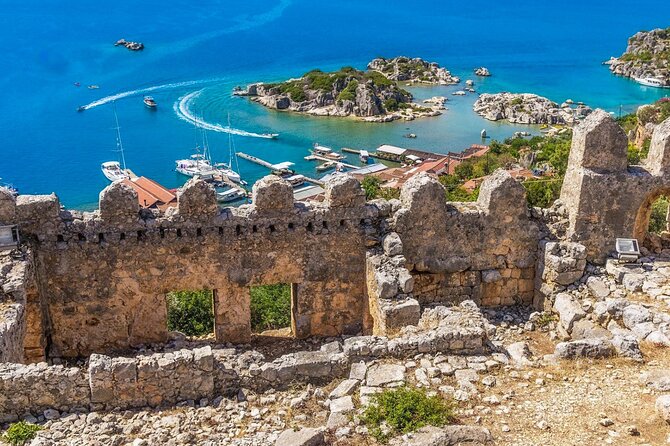 Kas: (Small Group) Day Trip to Kekova Island, Demre & Myra - Kaleköy (Simena) castle ruins: village views with a climb