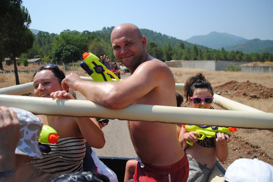 Kemer Jeep Safari, pick up from Beldibi, Kiris, Goynuk - Kemer canyon swim break: water fights aren’t guaranteed chaos