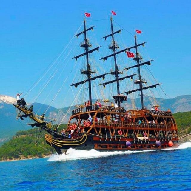 Kemer Pirates Boat Trip - Phaselis Bay: swimming with ancient ruins nearby (entrance fee not included)