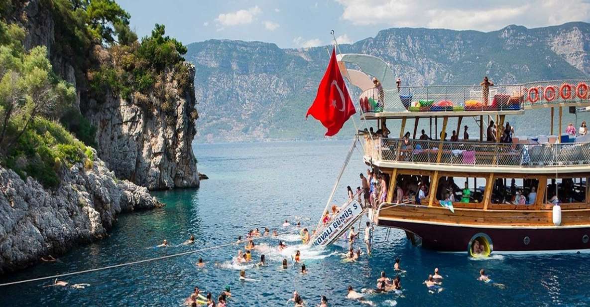 Kusadasi: Full-Day Boat Cruise w/ Lunch & Hotel Pickup - Inside the boat: comfort, shade, and an onboard bar (for extras)