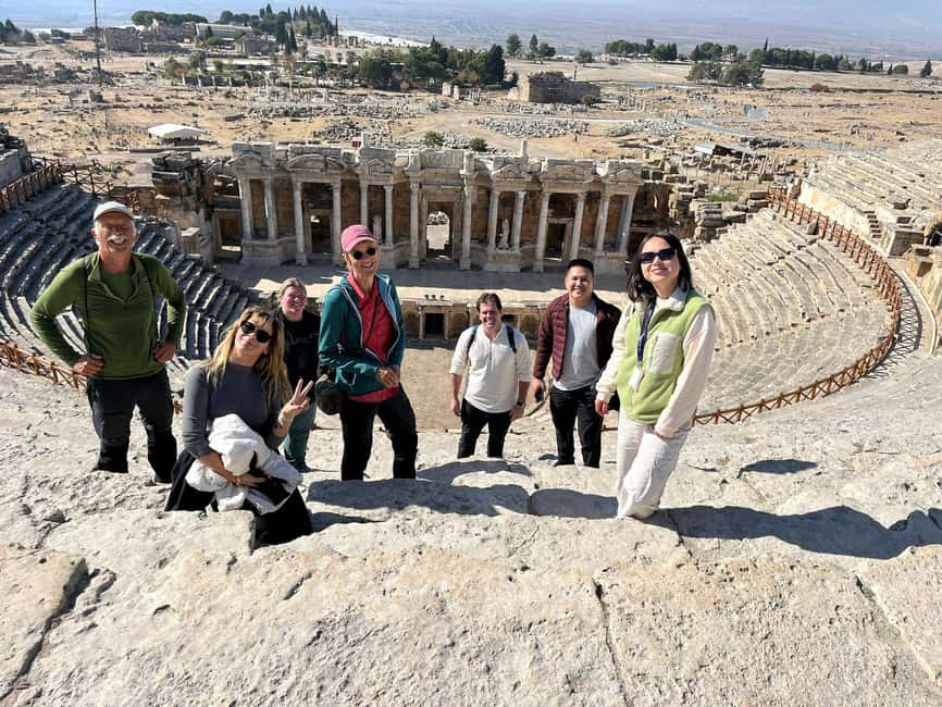 Kusadasi: Pamukkale & Hierapolis Tour with Lunch - Hierapolis in a Single Guided Loop: Roman Baths, Odeon, and Theatre