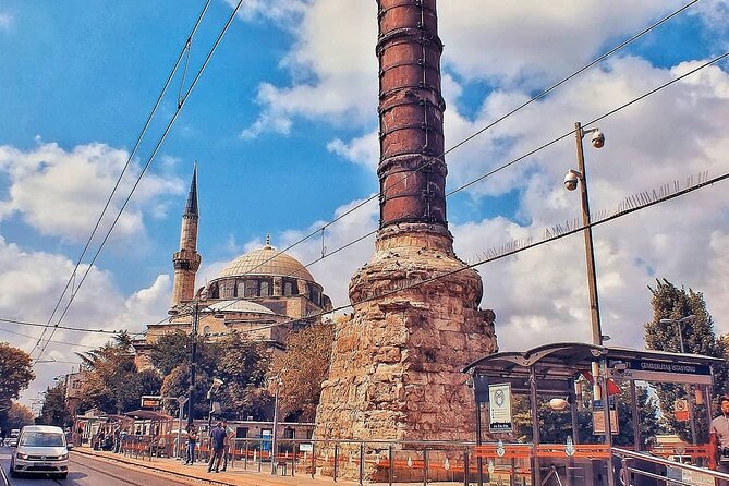 Majestic Istanbul: Walking Tour & Sunset Cruise on the Bosphorus - Cemberlitas Column to Grand Bazaar: Tram-Friendly Old City Energy