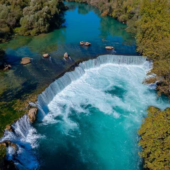 Manavgat Waterfall, Boat & Bazaar Tour from Alanya & Side - Lunch on board: included, but drinks cost extra