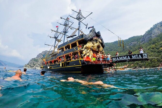 Marmaris All Inclusive Pirate Boat Trip With BBQ Lunch - Amos Beach BBQ lunch: Blue Flag swimming plus a real midday meal