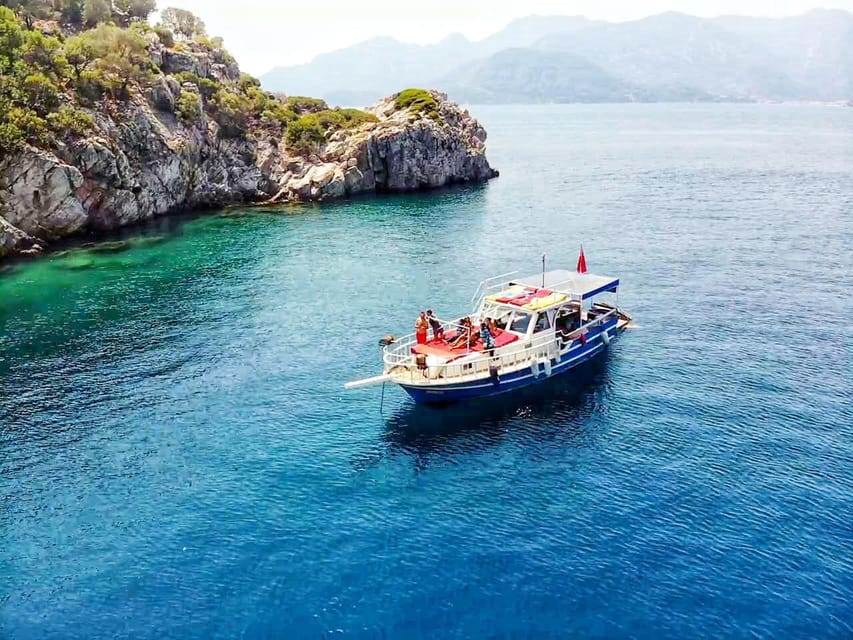 Marmaris Boat Trips with Lunch - Kumbuluk and Amos: Blue Flag Beaches and a Calm One-Hour Break