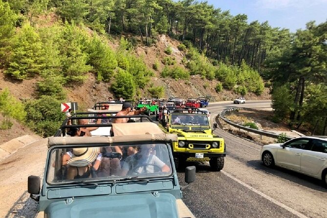 Marmaris & Icmeler Jeep Safari W/ Water Fight, Clour & Foam Party - Selimiye beach time and Jesus Beach: two different kinds of water fun