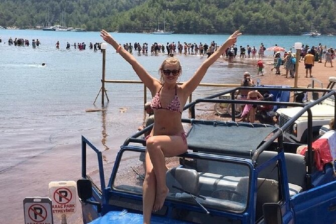 Marmaris & Icmeler Jeep Safari W/ Water Fight, Clour & Foam Party - Getting picked up and staying comfortable all morning