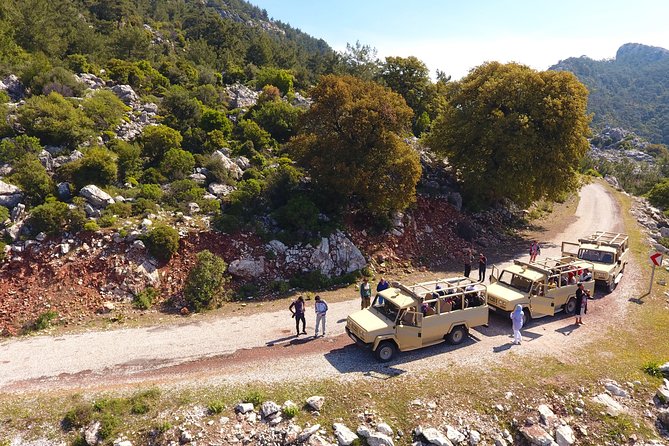Marmaris: Jeep Safari, Turgut Waterfall, Jesus Beach w/Lunch - From Hotel Pickup to a Jeep Convoy You Can Actually Feel