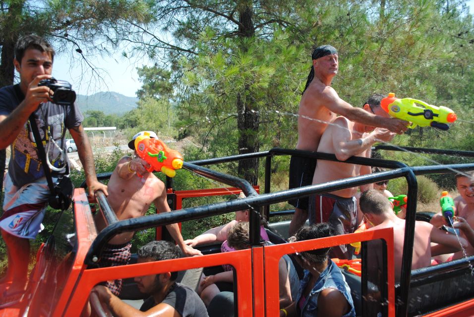 Marmaris Jeep Safari Water Fight, Colour and Foam Party - Getting Picked Up and Settling Into the Jeep