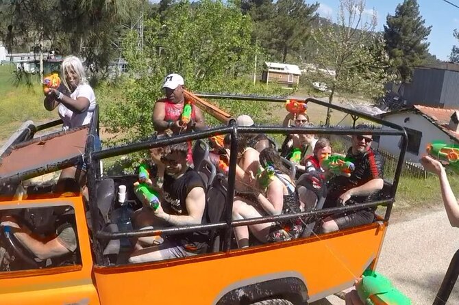 Marmaris Jeep Safari, Waterfall, Jesus Beach and Water fight - Turgut village and lunch: pine hills, a set menu, and an easy reset