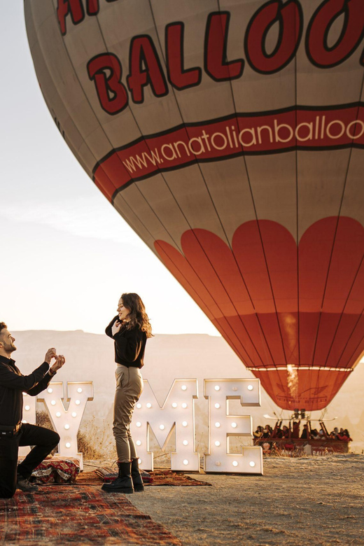 Marriage Proposal Surprise & Engagement in Cappadocia - What You Get After the Yes: Sparkling Wine and a Quiet Celebrate