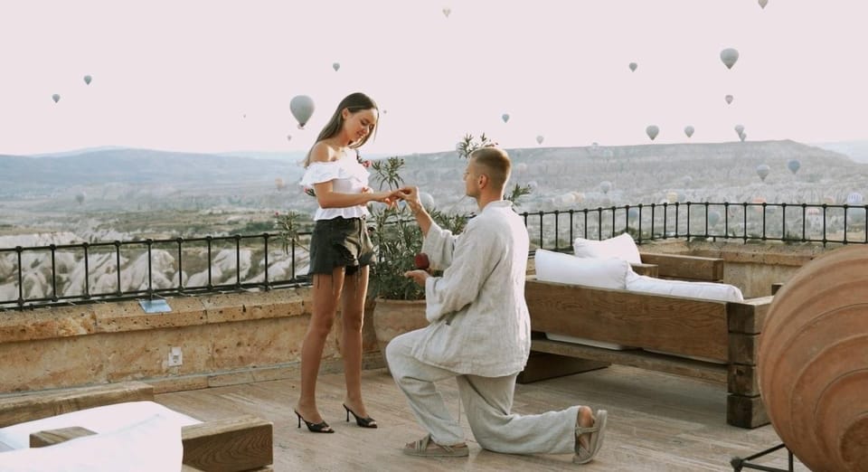 Marriage Proposal Surprise & Engagement in Cappadocia - Photo and Video Delivery: Fast First Upload, Polished Final Cut