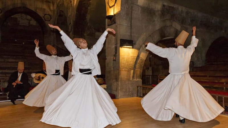 Mystical Whirling Dervish Ceremony at Motif Cultural Centre - The Caravanserai Backdrop: Medieval Seljuk Rooms, Modern Meaning