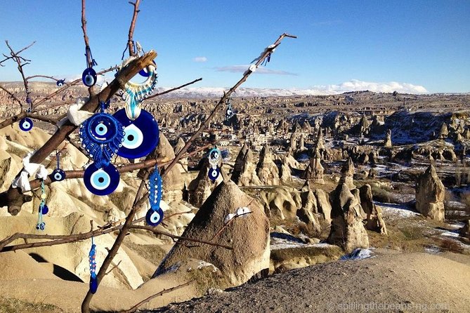 NO HIDDEN COST: Cappadocia Red Tour LUNCH+ENTRY TICKETS - Pasabag (Monks Valley): Triple-Capped Fairy Chimneys and St. Simeon